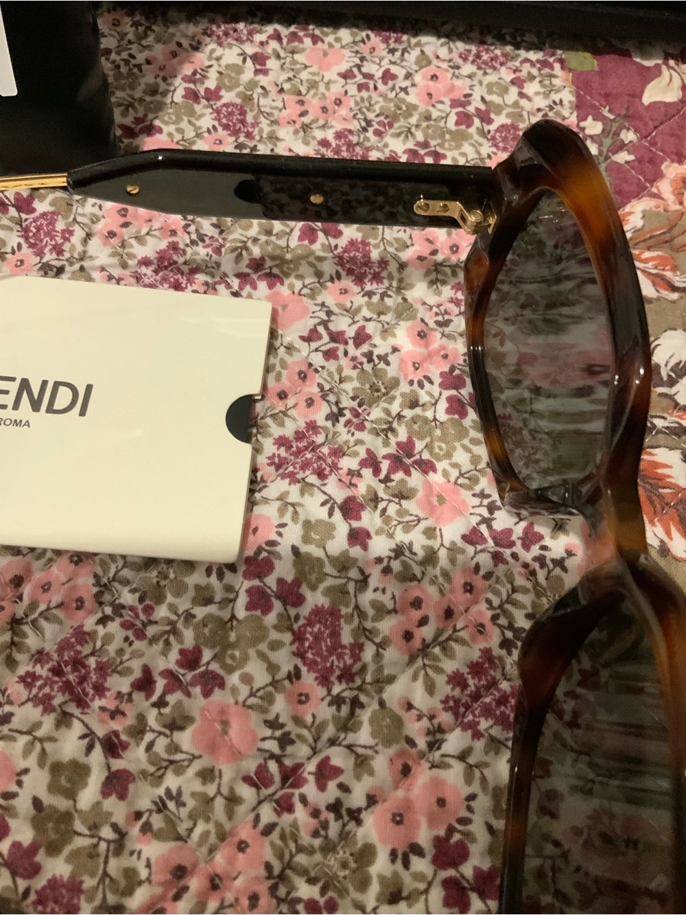 Fendi Women's Brown Tortoiseshell Square Sunglasses with Gradient Lenses - Picture 5 of 7